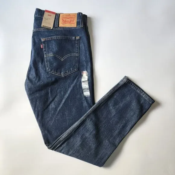 Levi's 512 Jeans Mens Size 38x32 Lot of 2 Slim Taper Stretch Medium Blue Denim - Picture 10 of 16